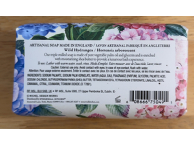 Michel Design Works Shea Butter Soap, Wild Hydrangea, 8.7 oz/246 g