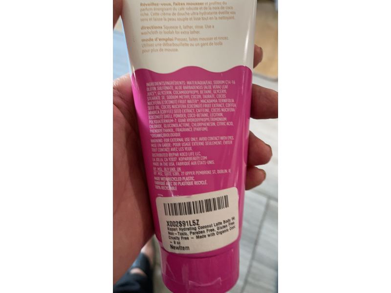 Kopari Body Wash, Coconut Latte, 9 fl oz/266 mL
