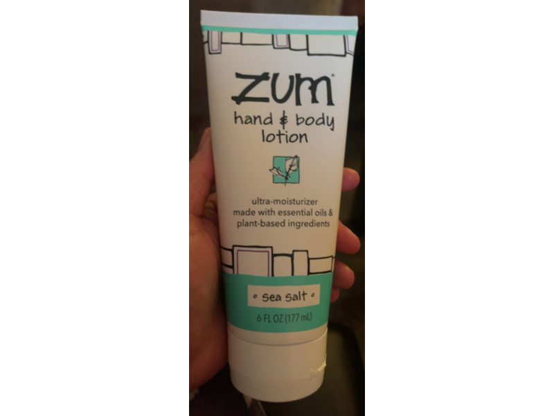 Zum Hand & Body Ultra - Moisturizer Lotion, Sea Salt, 6 fl oz/177 mL