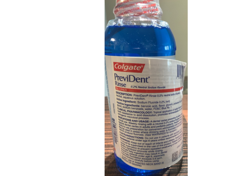 PreviDent Rinse, 0.2%, 6 fl oz/473 mL, Colgate (Rx)