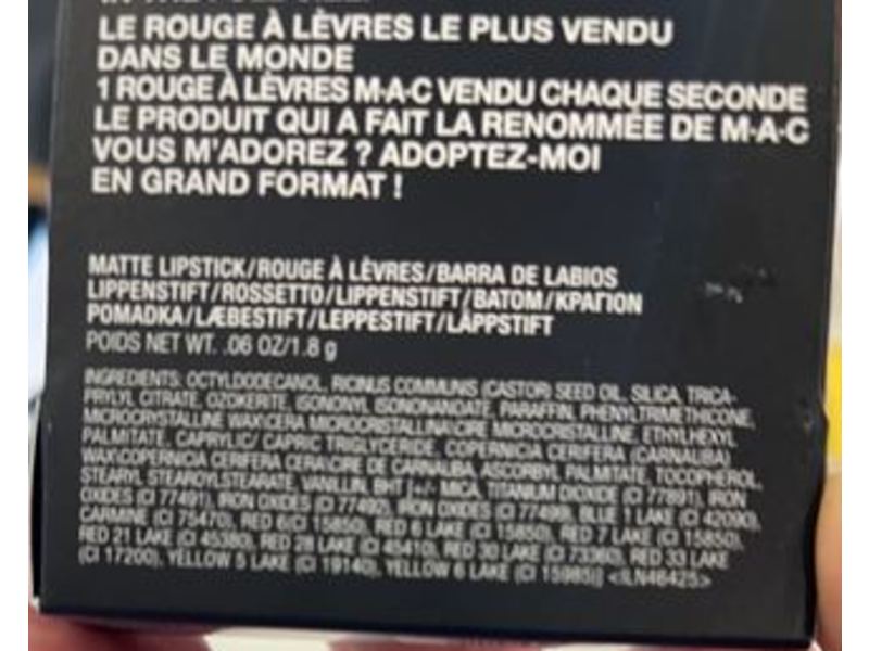 M.A.C Mini Matte Lipstick, Mehr, 0.06 oz/1.8 g