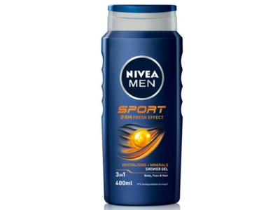 Nivea Men Sport 3 In 1 Revitalising + Minerals Shower Gel, 400 mL