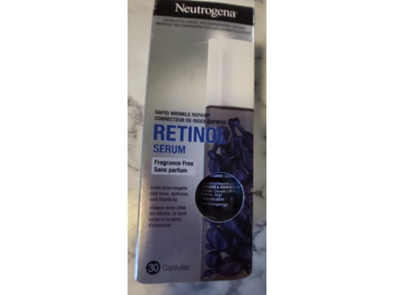 Neutrogena Rapid Wrinkle Repair Retinol Serum Capsules, 30 Count