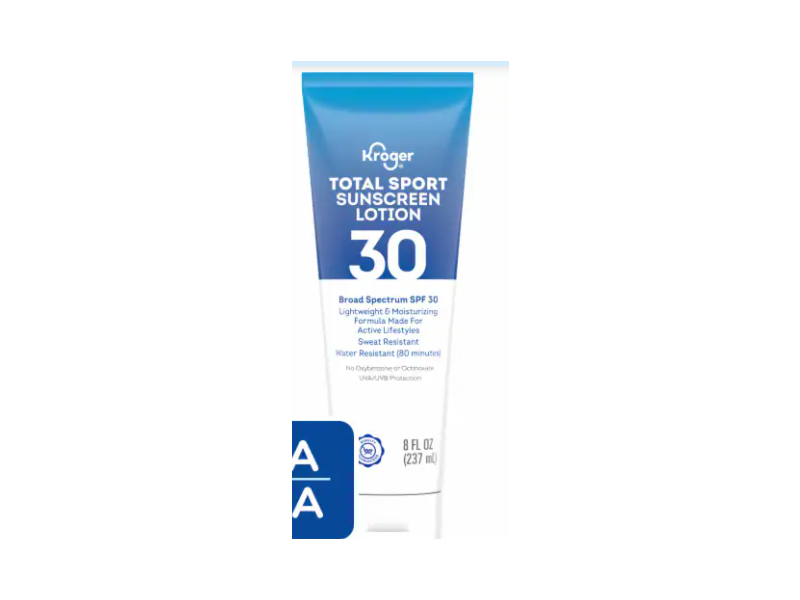 Kroger Total Sport Sunscreen Lotion, SPF 30, 8 fl oz/237 mL