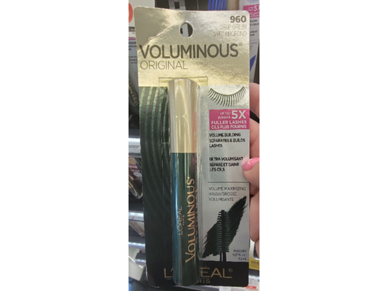 L'Oreal Paris Voluminous Original Eye Mascara, Deep Green, 0.27 fl oz