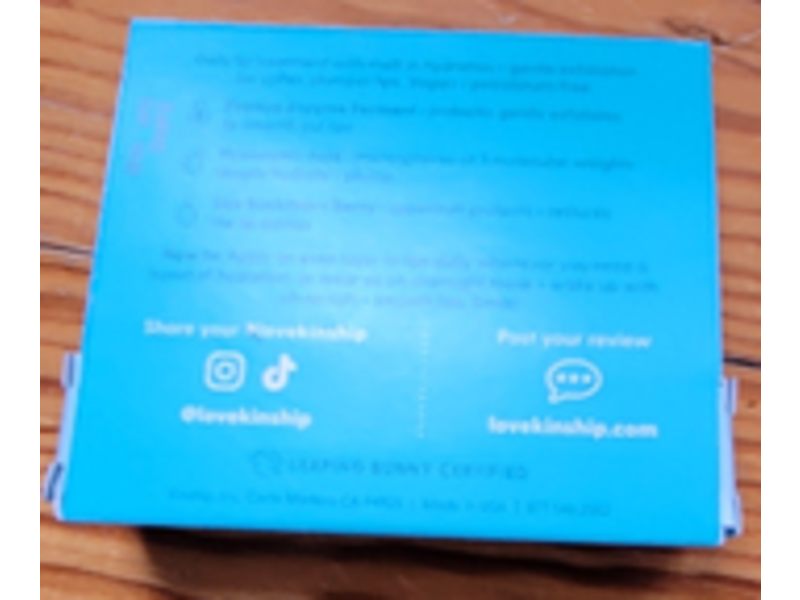 Kinship Vegan Lip Jelly Mask, Supermelt, 0.3 oz/10 g