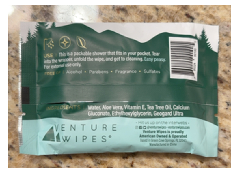 Venture Big Clean Body Wipes, 10 Count