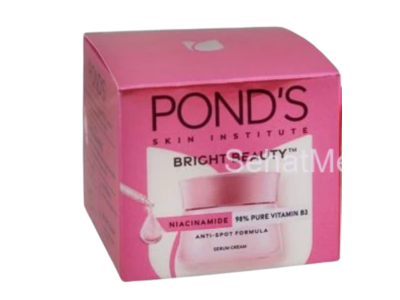 Pond's Bright Beauty Serum Cream, Niacinamide + Vitamin B3, 50 g