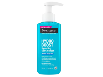 Neutrogena Hydro Boost Hydrating Gel Cleanser, Normal To Dry Skin, 7.8 fl oz/230 mL