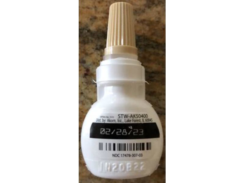 AzaSite (azithromycin ophthalmic solution) 1%, 2.5 mL, Akorn (RX)