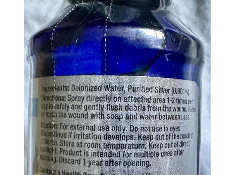CVS Health Antibacterial Nano Silver Wound Wash, 4 fl oz/118 mL