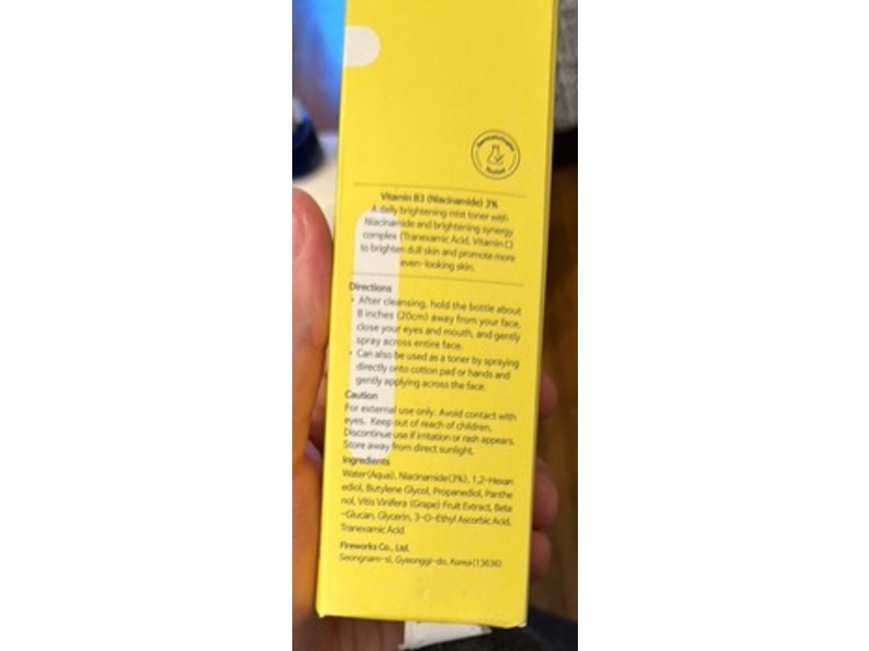 Tiam Vita B3 Mist Toner, Niacinamide, 6.76 fl oz/200 mL