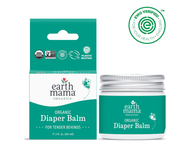 Earth Mama Organic Diaper Balm, 2 fl oz/60 mL