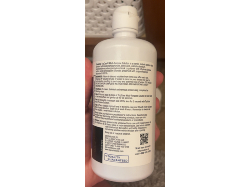 Top Care Health Multi-Purpose Solution, 12 fl oz/355 mL