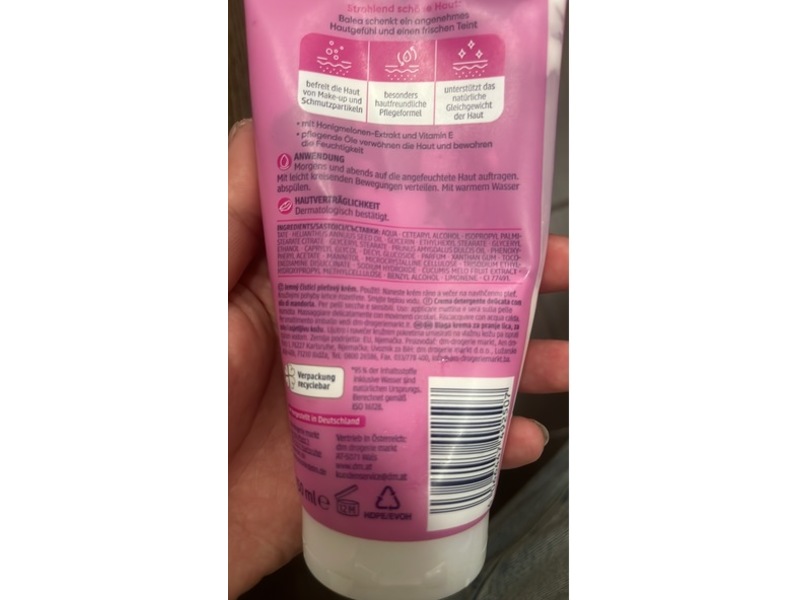 Dm Balea Cleansing Cream, Almond Oil, 150 mL