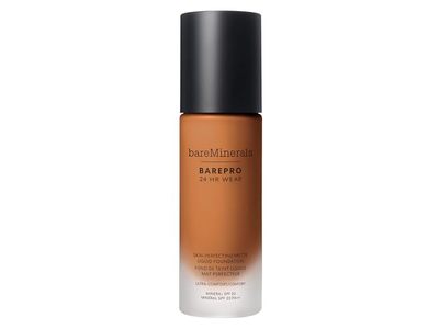 Bare Minerals Barepro Skin Perfecting Matte Liquid Foundation, SPF 20 PA ++, Medium Deep 46 Warm, 1 fl oz/30 mL