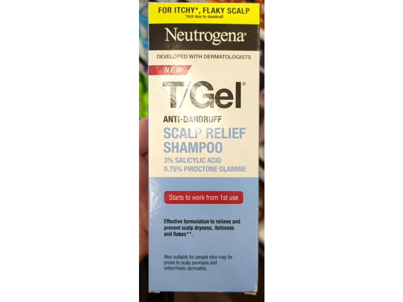 Neutrogena Anti-Dandruff Scalp Relief Shampoo, 3% Salicylic Acid + 0.75% Piroctone Olamine, 150 mL