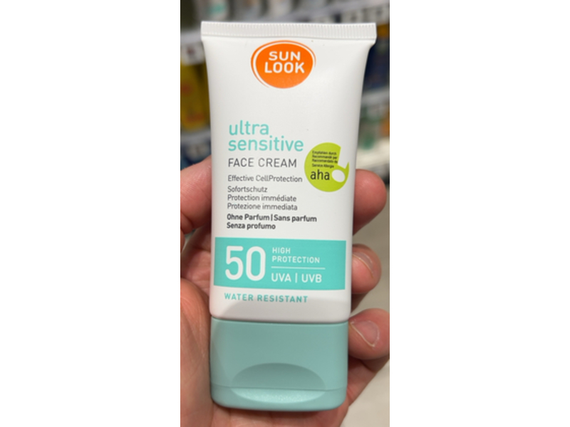 Sunlook Ultra Sensitive Sunscreen Face Cream, SPF 50, 50 mL