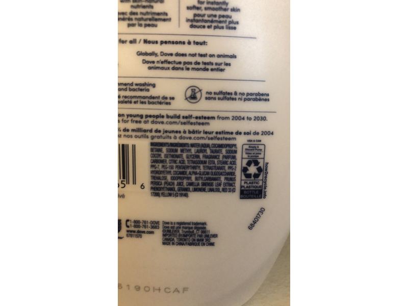 Dove Purify & Care Hand Wash, 18.59 fl oz/550 mL
