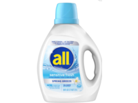 All Sensitive Fresh Laundry Detergent, Spring Breeze, 58 Loads, 88 fl oz/2.6 L - thumbnail 1