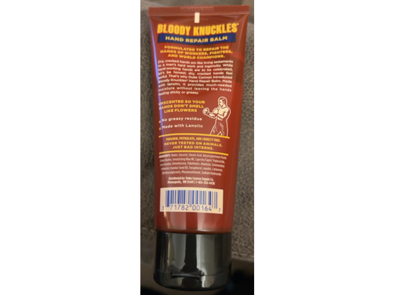 Duke Cannon Supply Co. Bloody Knuckles Hand Repair Balm, 3 oz/85 g