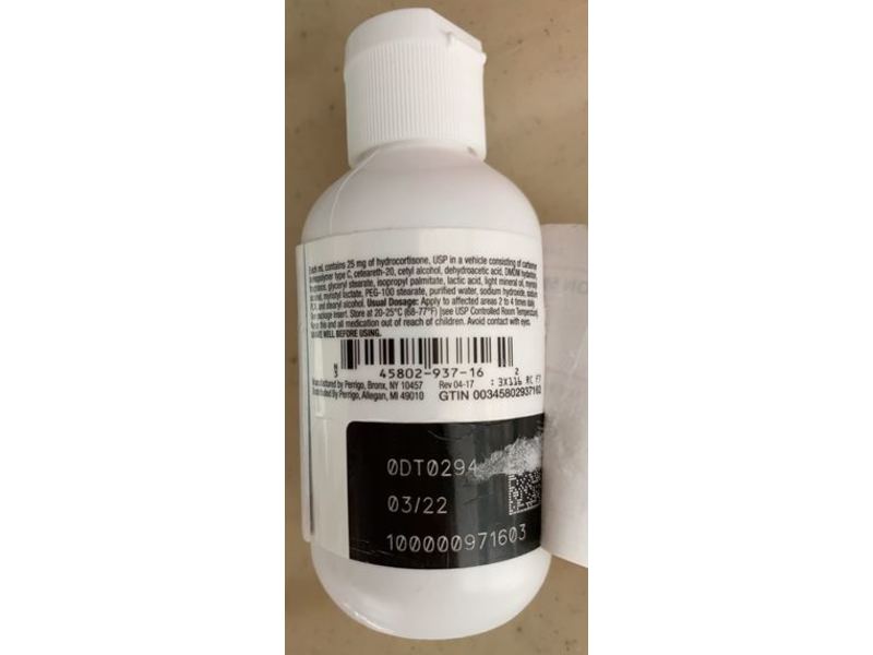 Hydrocortisone Lotion 2.5%, 2 fl oz/59 mL Perrigo