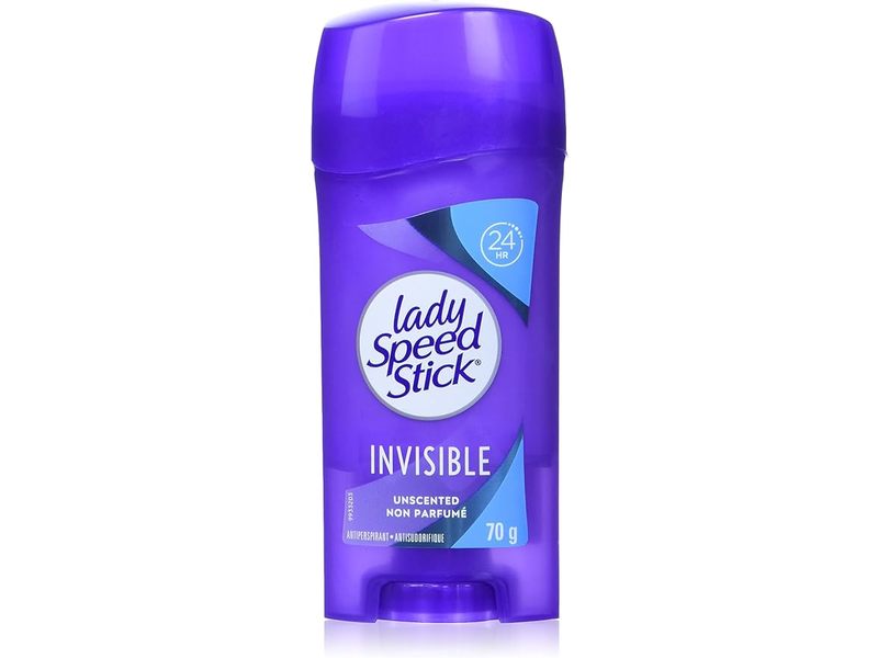 Lady Speed Stick 24hr Invisible Antiperspirant, Unscented, 70 g