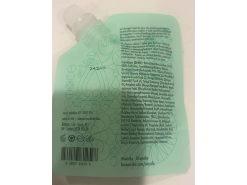 Amika The Kure Strength Repair Shampoo, 1.18 fl oz/35 mL