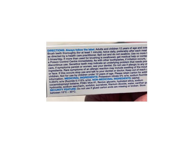 Sensodyne Toothpaste, Ultra Fresh, 100 mL