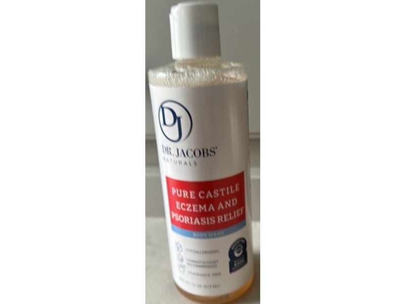 Dr Jacobs Pure Castile Eczema & Psoriasis Relief Body Wash, 16 oz/473 mL