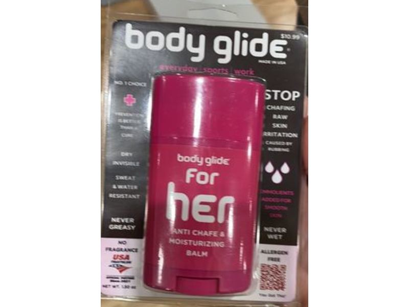 Body Glide For Her Anti Chafe & Moisturizing Balm, 1.50 oz