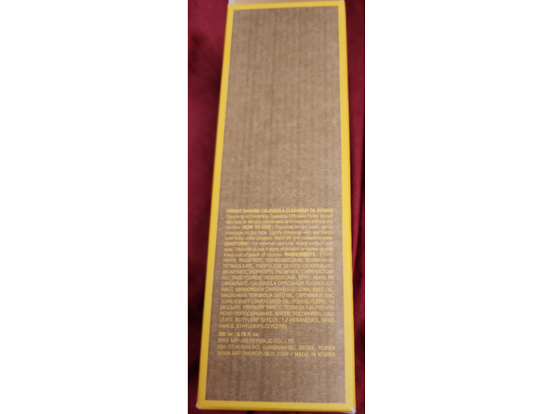 Nature Republic Calendula Forest Garden Deep Cleansing Oil , 6.76 fl oz/200 mL