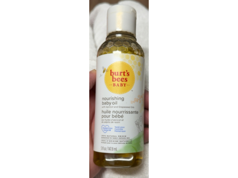 Burt's Bees Baby Nourishing Baby Oil, 5 fl oz/147.8 mL