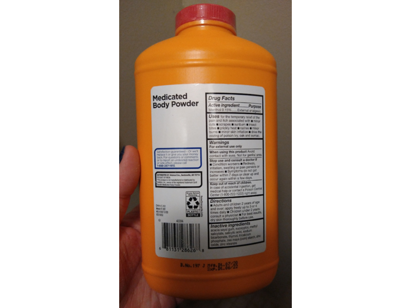 Equate Medicated Body Powder, 10 oz/283 g