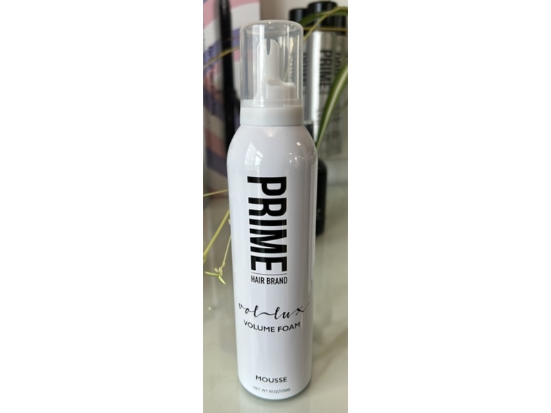 Prime Hair Brand Volume Foam Mousse, 6 oz/170 g