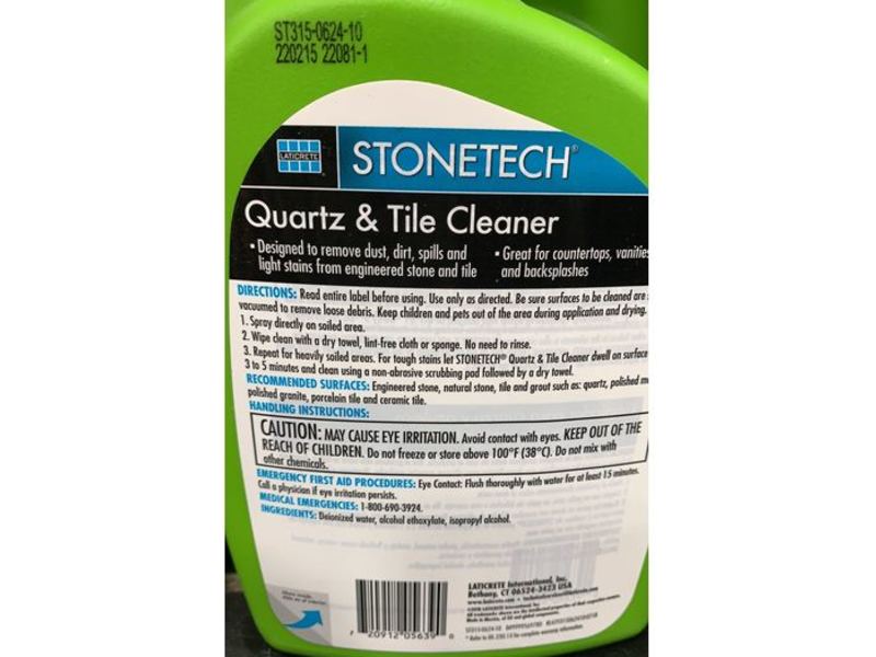Stonetech Quartz & Tile Cleaner, 24 fl oz/709 mL