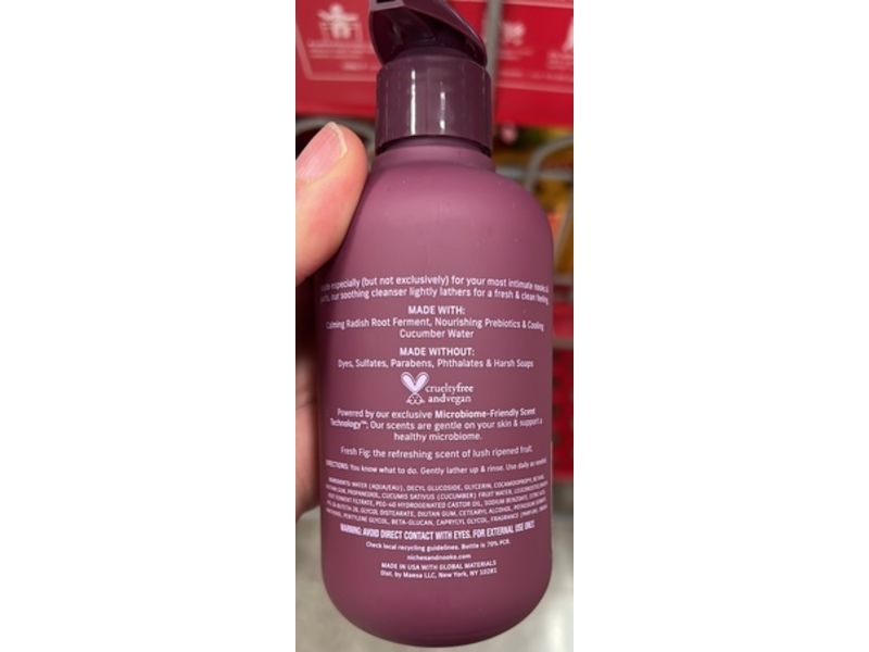 Niches & Nooks Wash Your Nooks Gentle Cleanser, Fresh Fig, 7 fl oz/207 mL