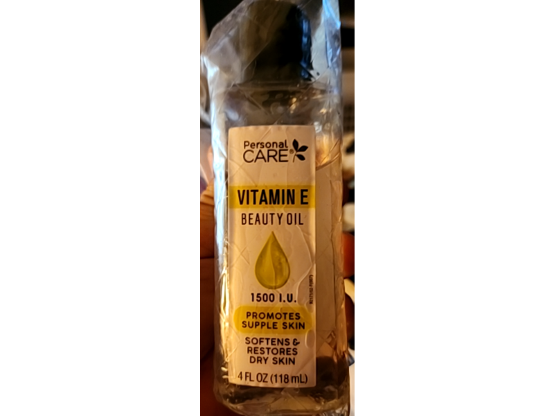 Personal Care Beauty Oil, Vitamin E, 4 fl oz/118 mL