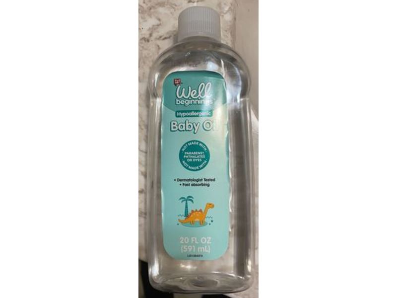 Well Beginnings Baby Oil, 20 fl oz / 591 mL