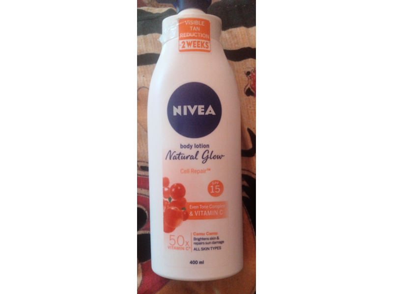 Nivea Cell Repair Natural Glow Body Lotion, SPF 15 Camu Camu, 400mL