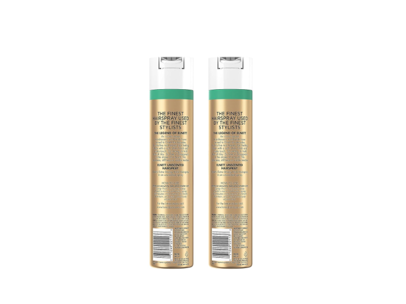 L'Oreal Paris Elnett Humidity Resistant Hair Spray, Unscented, 11 oz/312 g, Pack Of 2