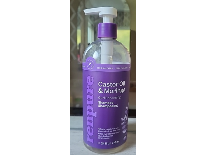 Renpure Curl Enhancing Shampoo, Castor Oil & Moringa, 24 fl oz/710 mL