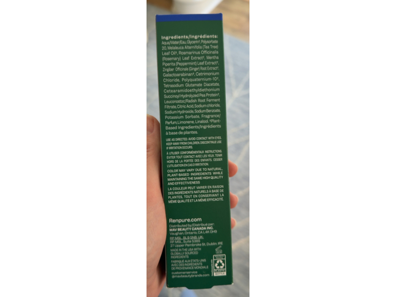 Renpure Refresh & Rebalance Scalp Serum, Tea Tree & Rosemary, 4 fl oz/118 mL