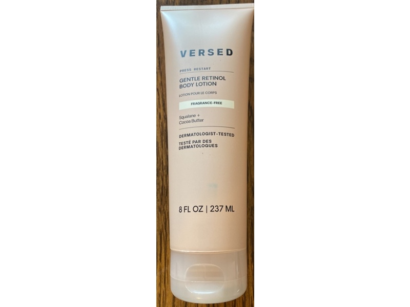 Versed Press Restart Gentle Retinol Body Lotion, Fragrance-Free, Squalane + Cocoa Butter, 8 fl oz/237 mL