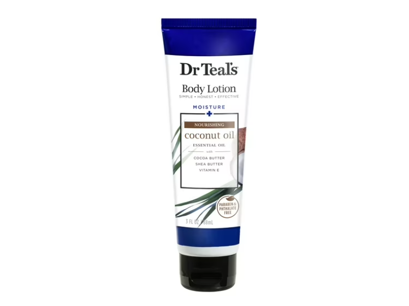 Dr Teal's Body Lotion, Coconut oil, 3 fl oz/88 mL