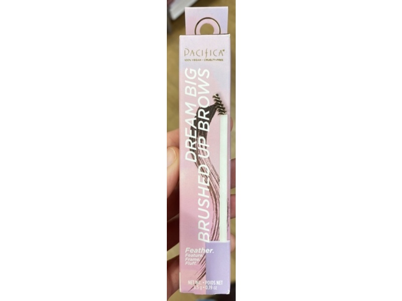 Pacifica Dream Big Brushed Up Brows Eyebrow Gel, Dark Medium, 0.19 oz/5.5 g