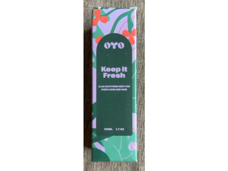 Oyo Skin Care Aloe Soothing Mist For Pubic Skin & Hair, Keep It Fresh, 1.7 oz/50 mL