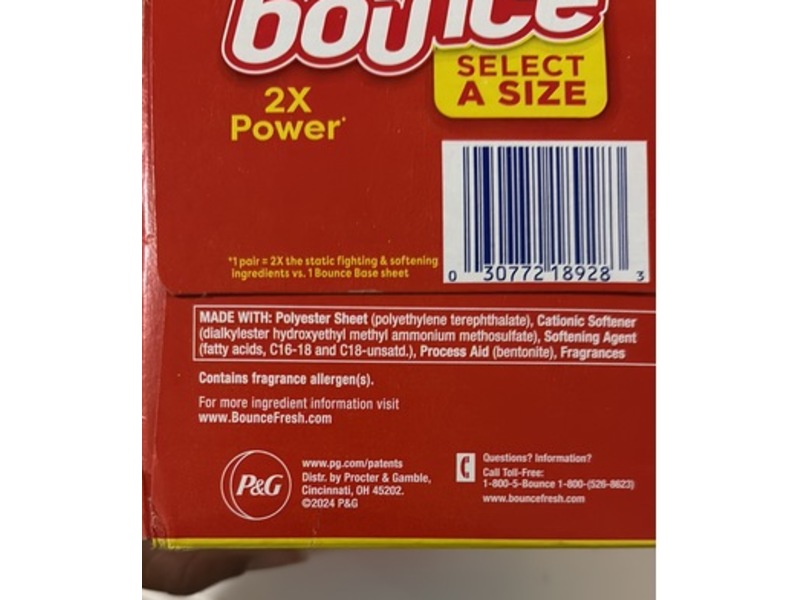 Bounce 2X Power Dryer Sheets, Outdoor Fresh, 400 Sheets