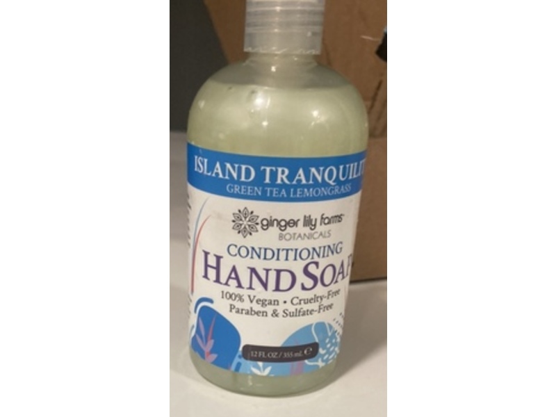 Ginger Lily Farms Botanicals Conditioning Liquid Hand Soap, Green Tea Lemongrass, 12 fl oz/355 mL