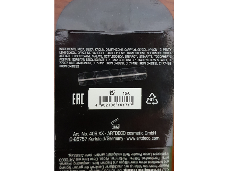 Artdeco Translucent Loose Powder,02 Translucent light, 0.28 oz/8g